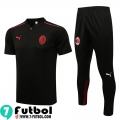 Polo Futbol AC Milan negro Hombre 2021 2022 PL255