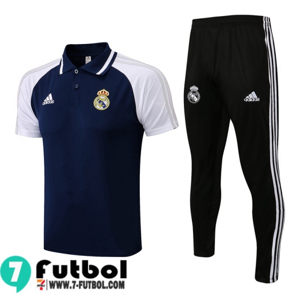 Polo Futbol Real Madrid azul Hombre 2021 2022 PL267