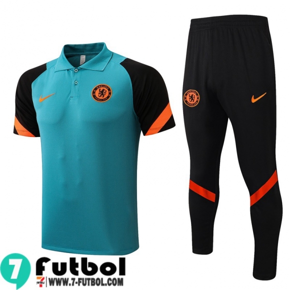 Polo Futbol Chelsea azul Hombre 2021 2022 PL277