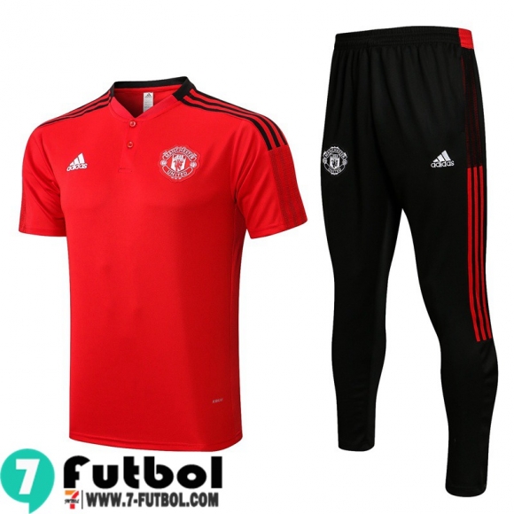 Polo Futbol Manchester United Rojo Hombre 2021 2022 PL279