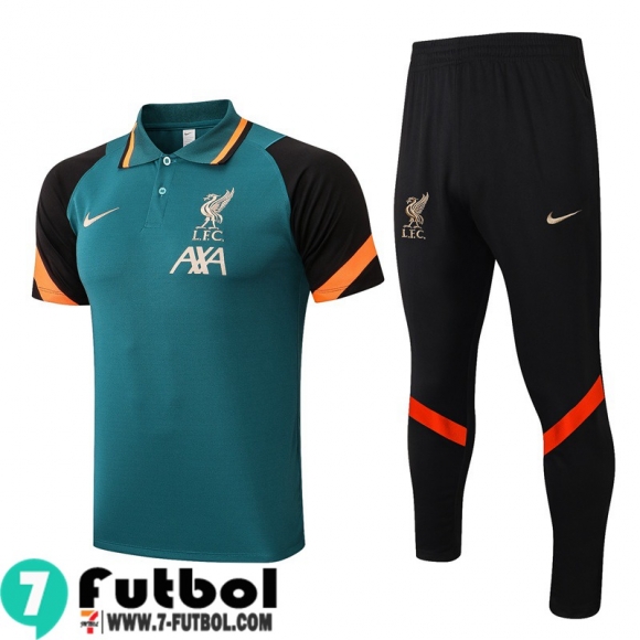 Polo Futbol Liverpool verde Hombre 2021 2022 PL286