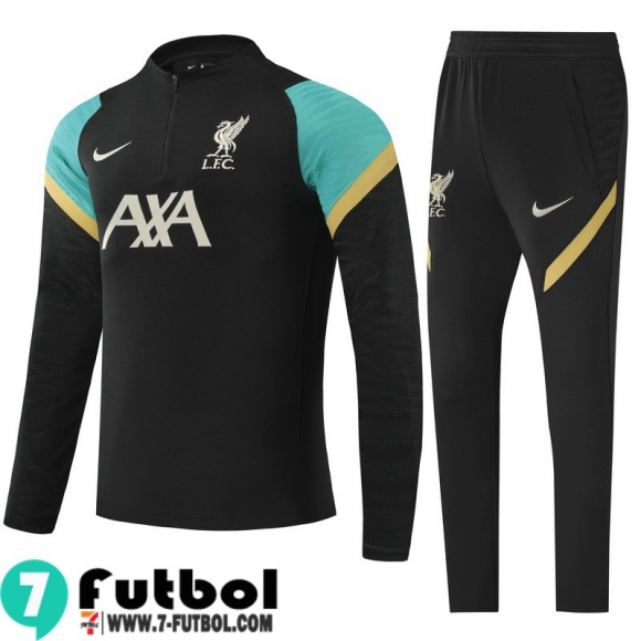 Chandal Futbol Liverpool negro Hombre 2021 2022 TG223