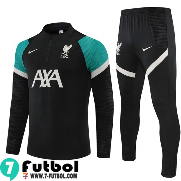 Chandal Futbol Liverpool negro Hombre 2021 2022 TG226