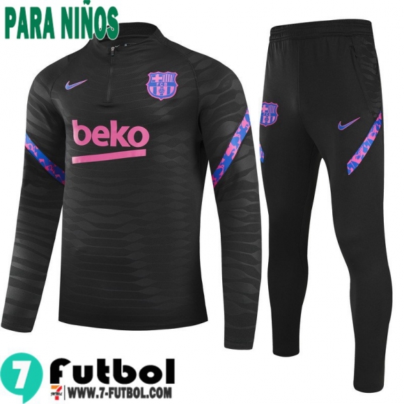 Chandal Futbol Barcelona negro Niños 2021 2022 TK235