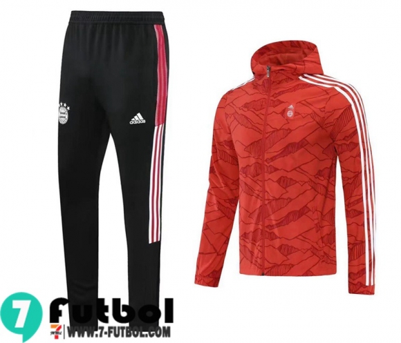 Chaqueta Cazadora Bayern Munich Rojo Hombre 2021 2022 WK58