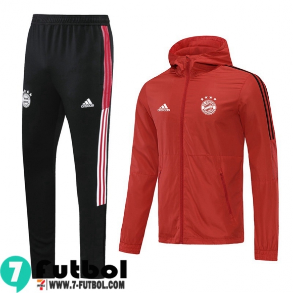 Chaqueta Cazadora Bayern Munich Rojo Hombre 2021 2022 WK59