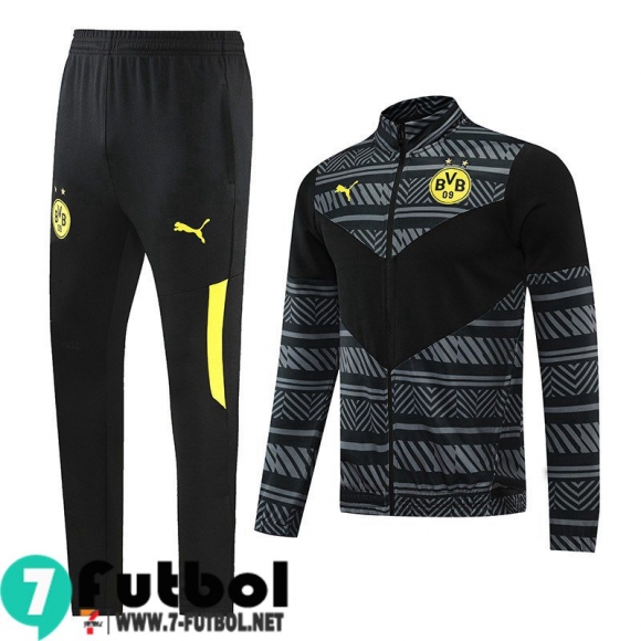 Chaquetas Dortmund BVB gris oscuro Hombre 2022 2023 JK312