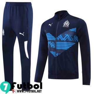 Chaquetas Olympique Marsella azul marino Hombre 2022 2023 JK315