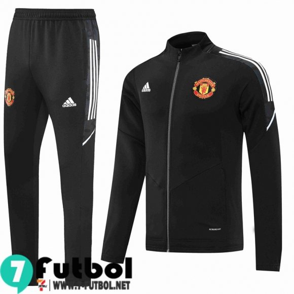 Chaquetas Manchester United negro Hombre 2022 2023 JK317