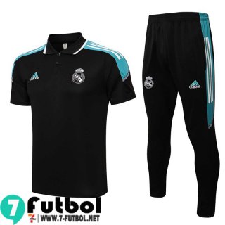 Polo Futbol Real Madrid negro Hombre 2021 2022 PL299