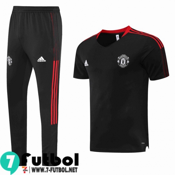 T-Shirt Manchester United negro Hombre 2022 2023 PL302