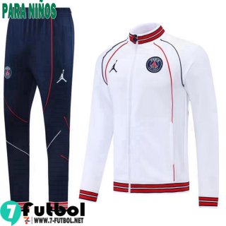 Chaquetas PSG Blanco, Blanca Niños 2022 2023 TK249