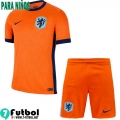 Camiseta Futbol The Tangerines Primera Ninos EURO 2024