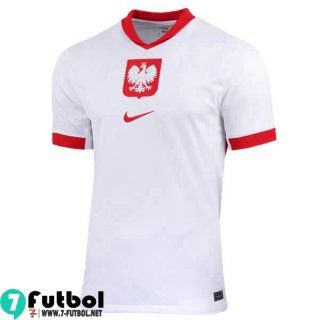 Camiseta Futbol Polonia Primera Hombre EURO 2024
