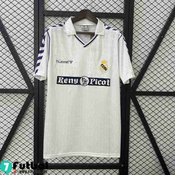 Retro Camiseta Futbol Real Madrid Primera Hombre 89 90 FG709