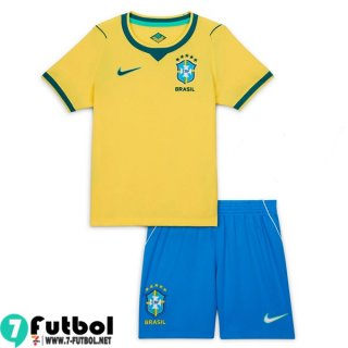 Camiseta Futbol Brasil Primera Ninos Copa Del Mundo 2026