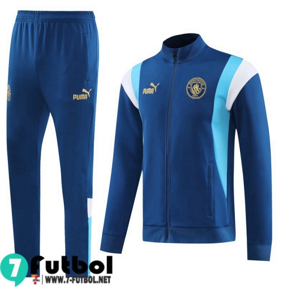 KIT : Chaquetas Manchester City azul Hombre 22 23 JK677