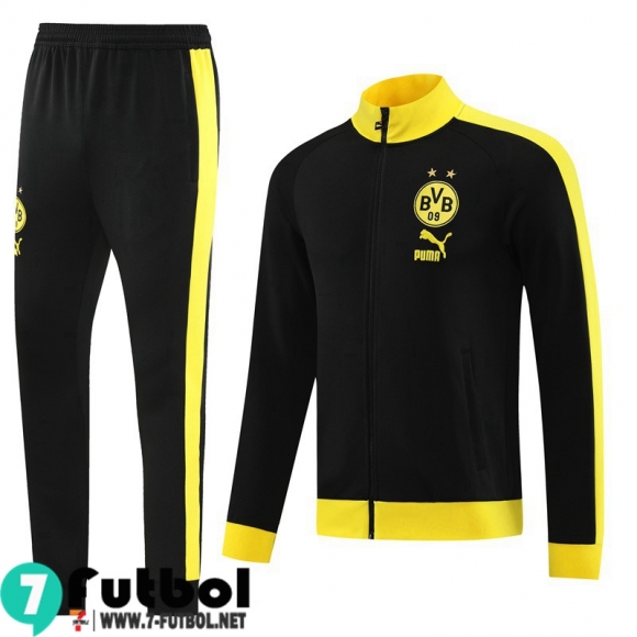 KIT : Chaquetas Dortmund BVB negro Hombre 22 23 JK678