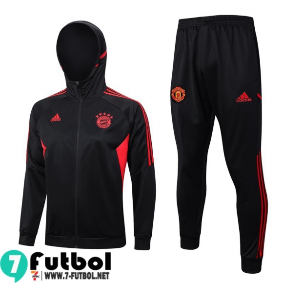 KIT : Chaquetas Bayern Munich negro Hombre 23 24 JK717