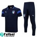 KIT:Polo Futbol Italia azul marino Hombre 22 23 PL626