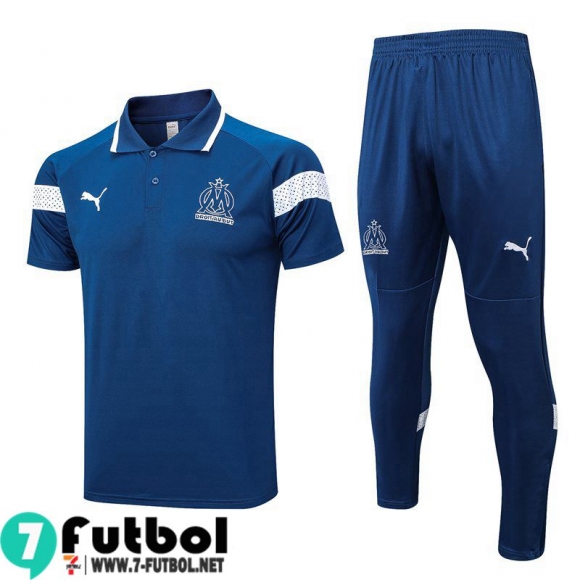 KIT:Polo Futbol Marsella azul Hombre 23 24 PL634