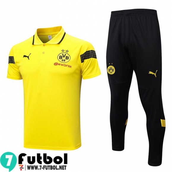 KIT:Polo Futbol Dortmund BVB AMARILLO Hombre 23 24 PL637