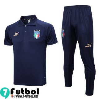 KIT:Polo Futbol Italia azul marino Hombre 23 24 PL642