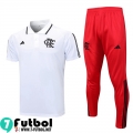 KIT:Polo Futbol Flamengo Blanco, Blanca Hombre 23 24 PL645