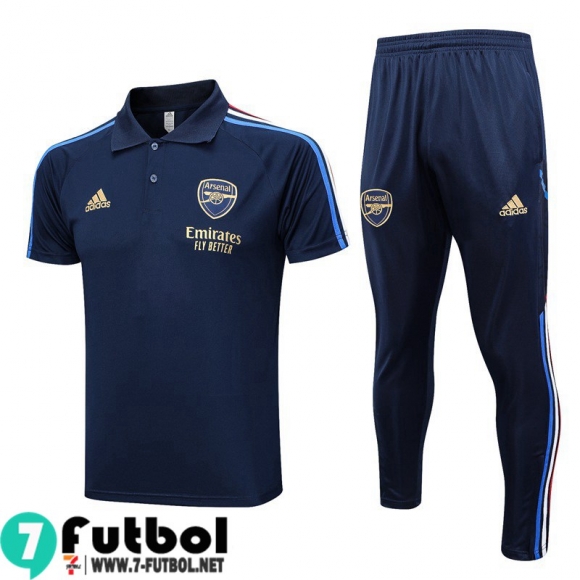 KIT:Polo Futbol Arsenal azul Hombre 23 24 PL656