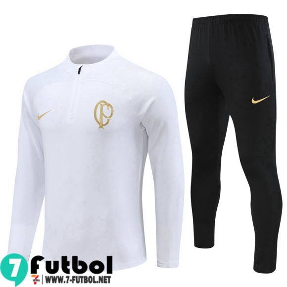 KIT : Chandal Futbol Corinthians Blanco, Blanca Hombre 22 23 TG713