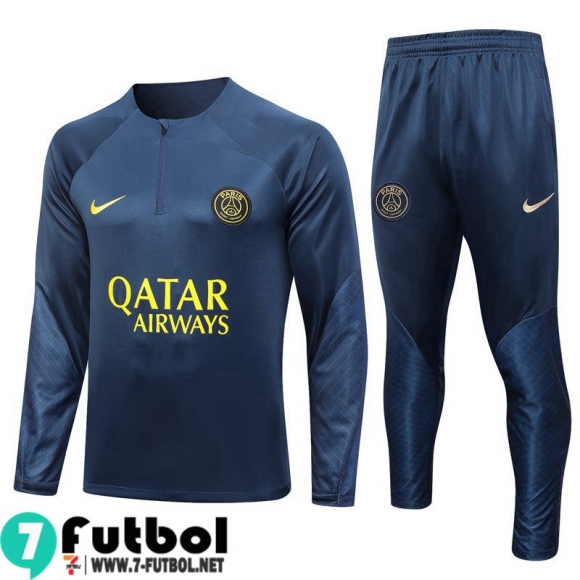 KIT : Chandal Futbol PSG azul marino Hombre 23 24 TG740