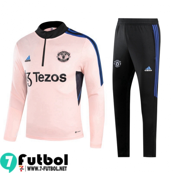 KIT : Chandal Futbol Manchester United rosa Hombre 23 24 TG749