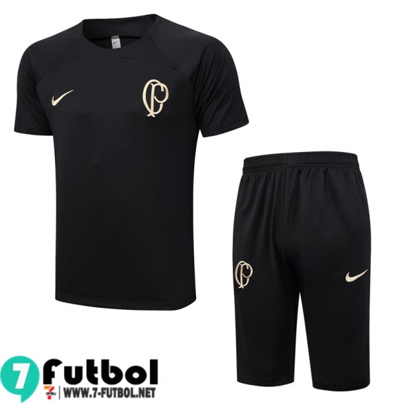 KIT : Chandal Futbol T Shirt Corinthians negro Hombre 23 24 TG758