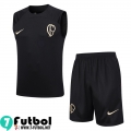 KIT : Chandal Futbo Sin Mangas Corinthians negro Hombre 23 24 TG763