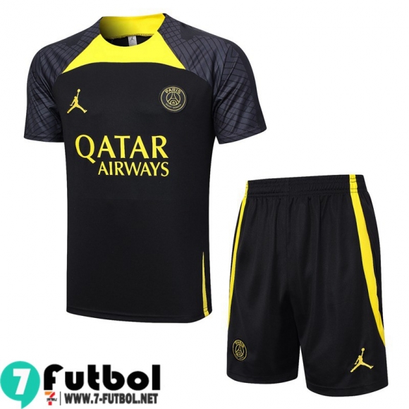 KIT : Chandal Futbol T Shirt PSG negro Hombre 23 24 TG768