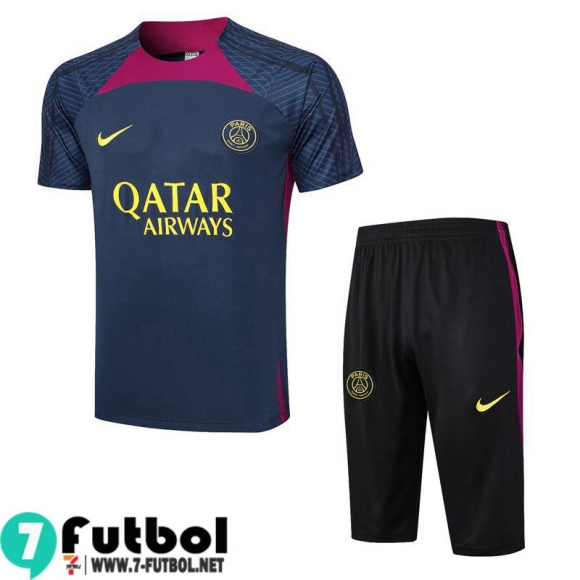 KIT : Chandal Futbol T Shirt PSG azul Hombre 23 24 TG770