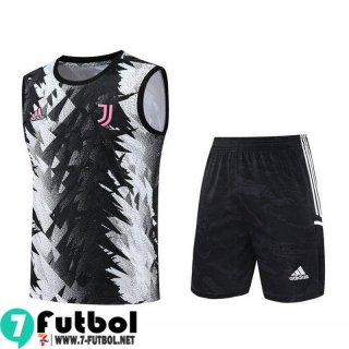 KIT : Chandal Futbo Sin Mangas Juventus blanco negro Hombre 23 24 TG783