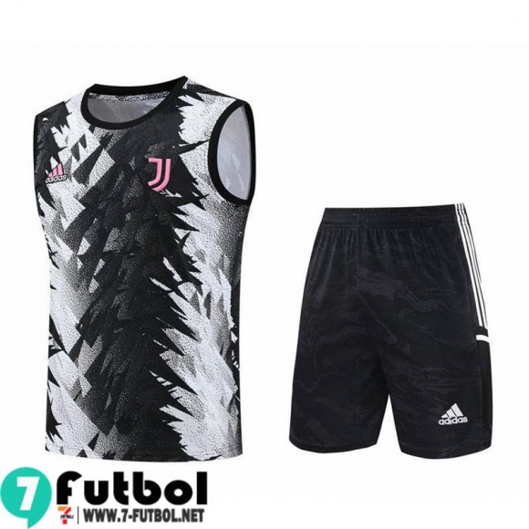 KIT : Chandal Futbo Sin Mangas Juventus blanco negro Hombre 23 24 TG783