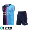 KIT : Chandal Futbo Sin Mangas Arsenal azul oscuro azul claro Hombre 23 24 TG792