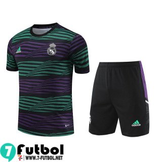 KIT : Chandal Futbol T Shirt Real Madrid verde púrpura Hombre 23 24 TG799