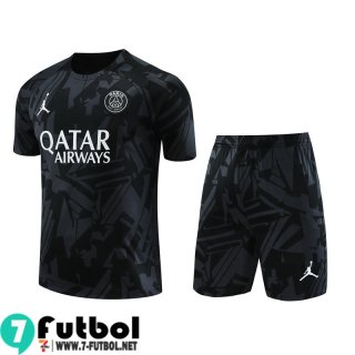 KIT : Chandal Futbol T Shirt PSG negro Hombre 23 24 TG807