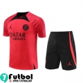KIT : Chandal Futbol T Shirt PSG Rojo Hombre 23 24 TG809