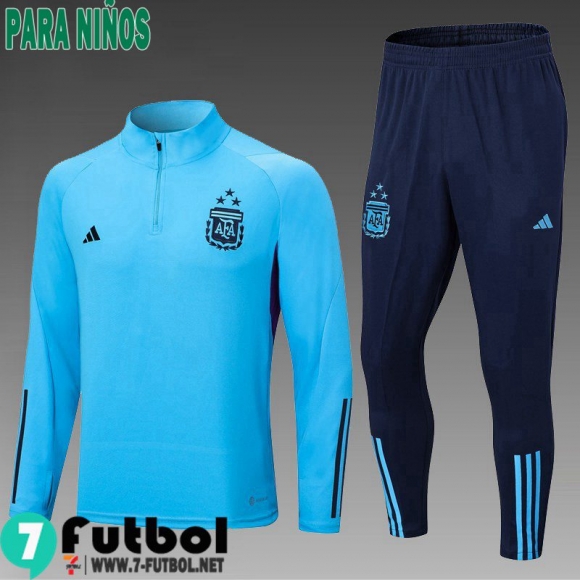 KIT : Chandal Futbol Argentina cielo azul Ninos 22 23 TK553