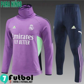 KIT : Chandal Futbol Real Madrid Púrpura Ninos 22 23 TK558