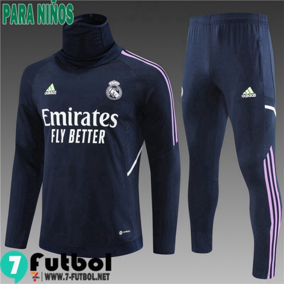 KIT : Chandal Futbol Real Madrid azul marino Ninos 22 23 TK560