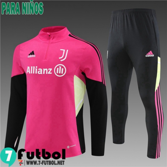 KIT : Chandal Futbol Juventus Rosa roja Ninos 22 23 TK561