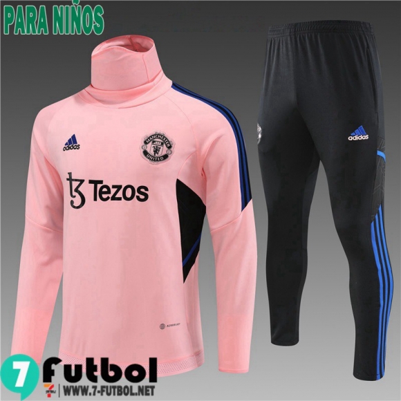 KIT : Chandal Futbol Manchester United Rojo Ninos 22 23 TK564