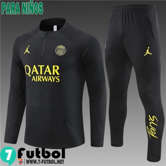 KIT : Chandal Futbol PSG negro Ninos 22 23 TK570