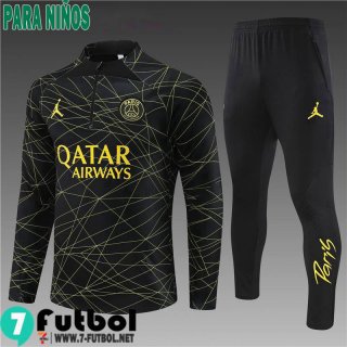 KIT : Chandal Futbol PSG negro Ninos 22 23 TK571