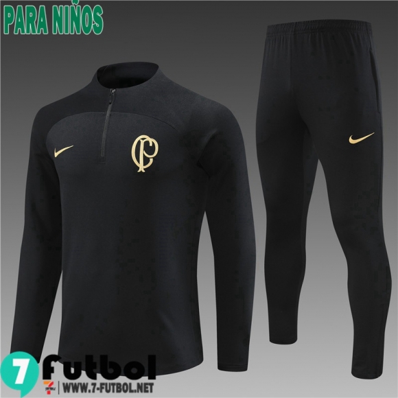 KIT : Chandal Futbol Corinthians negro Ninos 23 24 TK574 KIT : Chandal Futbol Corinthians negro Ninos 23 24 TK574